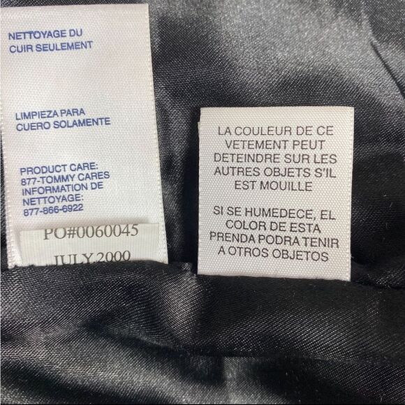 Vintage Tommy Hilfiger Leather Straight Leg Pants Size 6 - Picture 10 of 14